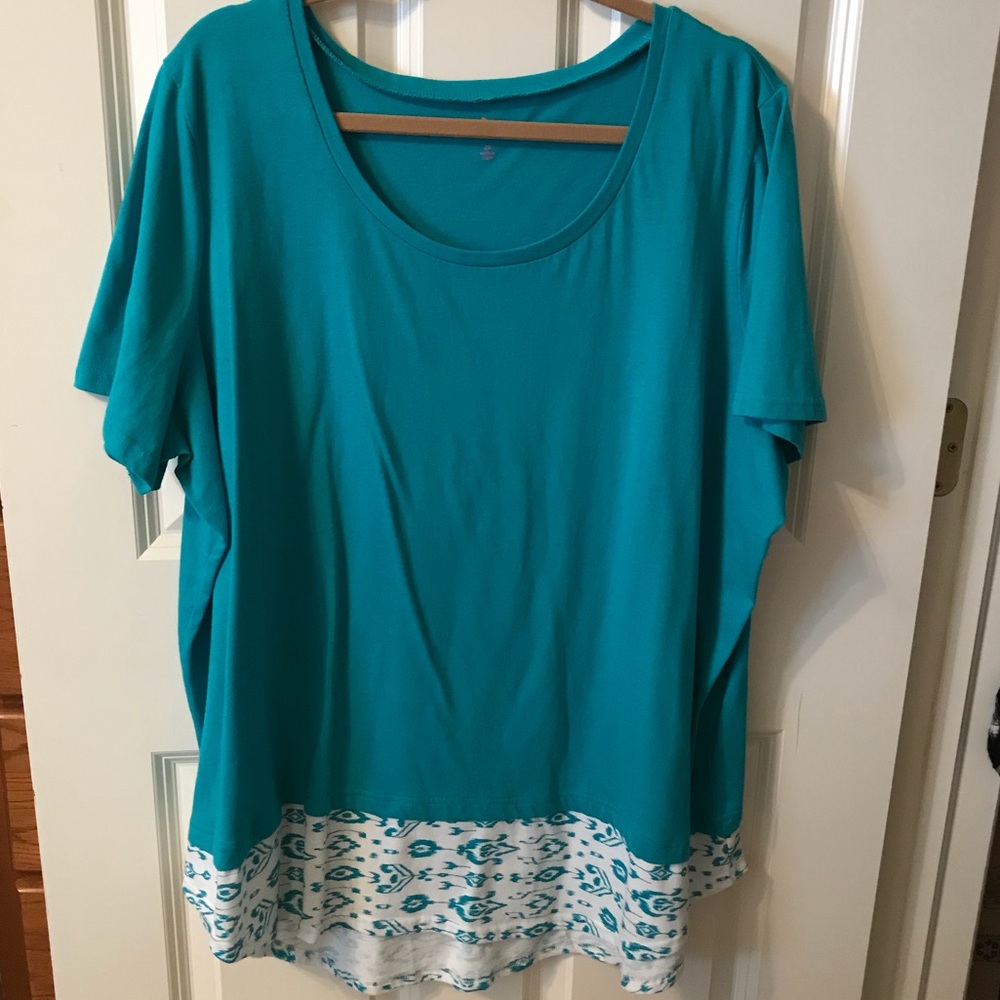 Teal Aztec Print Hem Tunic. Good used condition!